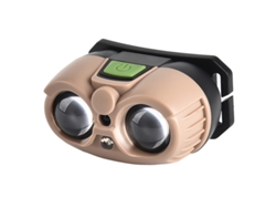 Bikight Linterna Frontal Mini Led Sensor Movimiento Inteligente Beige Correa Usb Ipx Camping Portátil