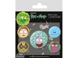 Set de Chapas PYRAMID Rick & Morty Heads