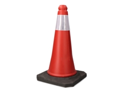 Cono de señalizacion NORMALUZ Reflectante Rojo 50 cm