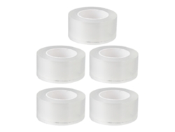 5 Rollos De Cinta Doble Cara Transparente Anti-deslizante Elástica Adhesiva Para Manualidades 3cm Ancha