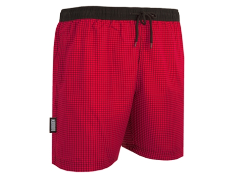 Bañador de hombre GUGGEN MOUNTAIN Style 6 a cuadros (Rojo - S)