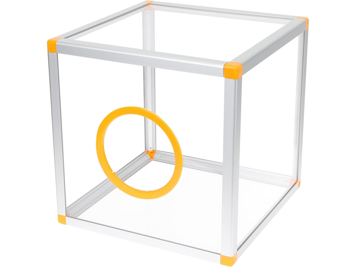 Caja De Rifa Transparente De 25x25x25 Cm. Multifuncional Para Donaciones Y Recolección De Votos.
