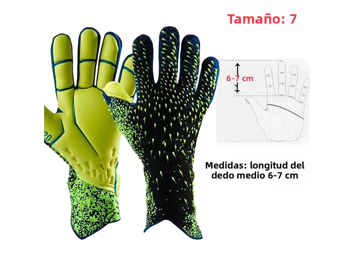 (verde 7cm) Guantes De Portero De Fútbol Profesional, Protección De Látex Engrosado