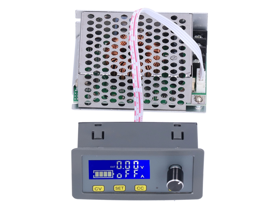 Módulo De Regulador De Voltaje Ajustable Con Protección Contra Cortocircuito Y Pantalla Lcd