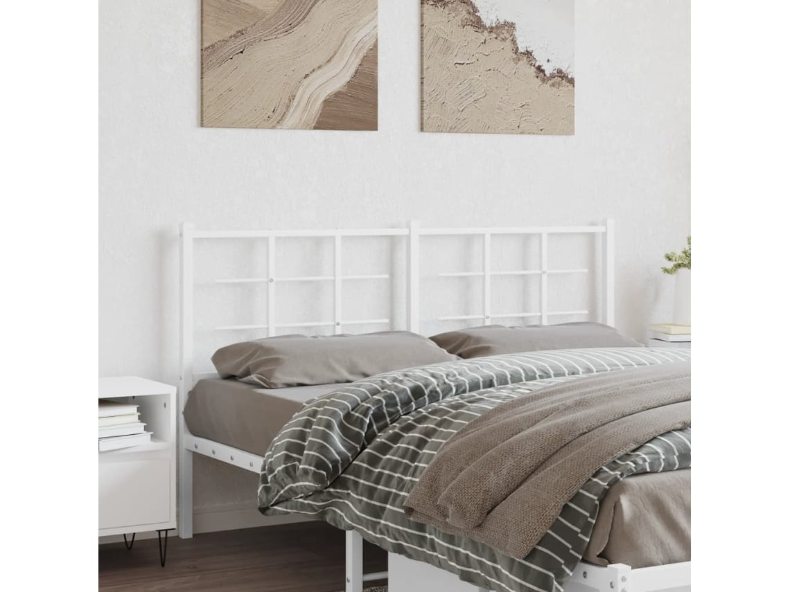 Cabecero De Metal Blanco 160 Cm