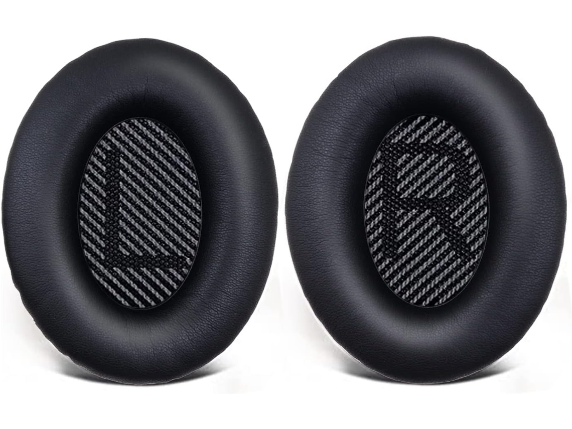 Almohadillas y puntas de repuesto para auriculares Bose Quietcomfort 35/35 II/15/25 negros QC35 canales (QC 35/25/15/QC35 II)