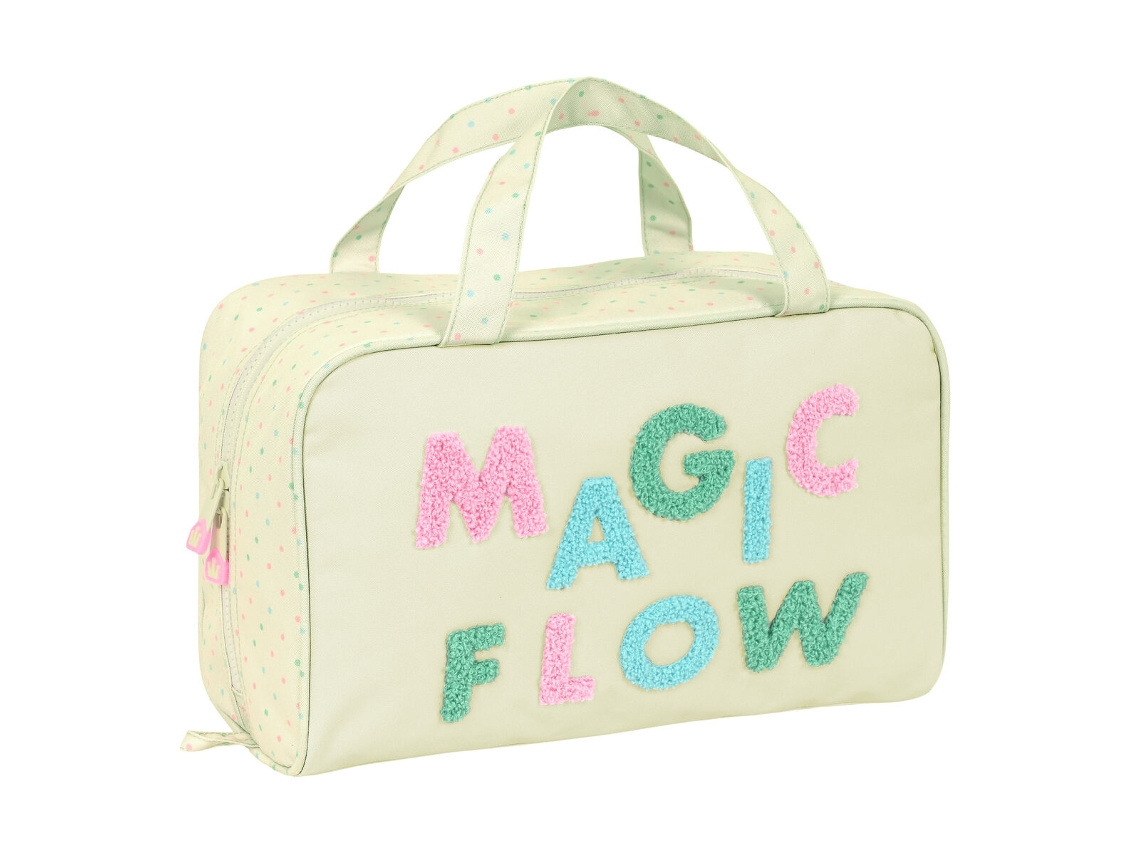 Neceser Escolar Glow Lab Magic flow Beige (31 x 14 x 19 cm)