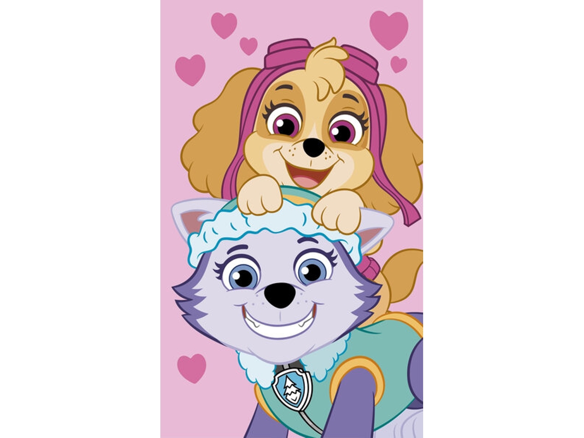 Toalla Infantil Patrulla Canina Rosa 30x50 Cm