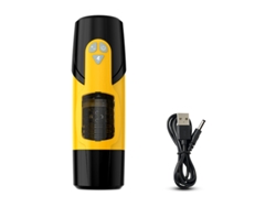 Masturbador Masculino Automtico, Copa Mastubator De Rotacin Telescpica (amarillo)