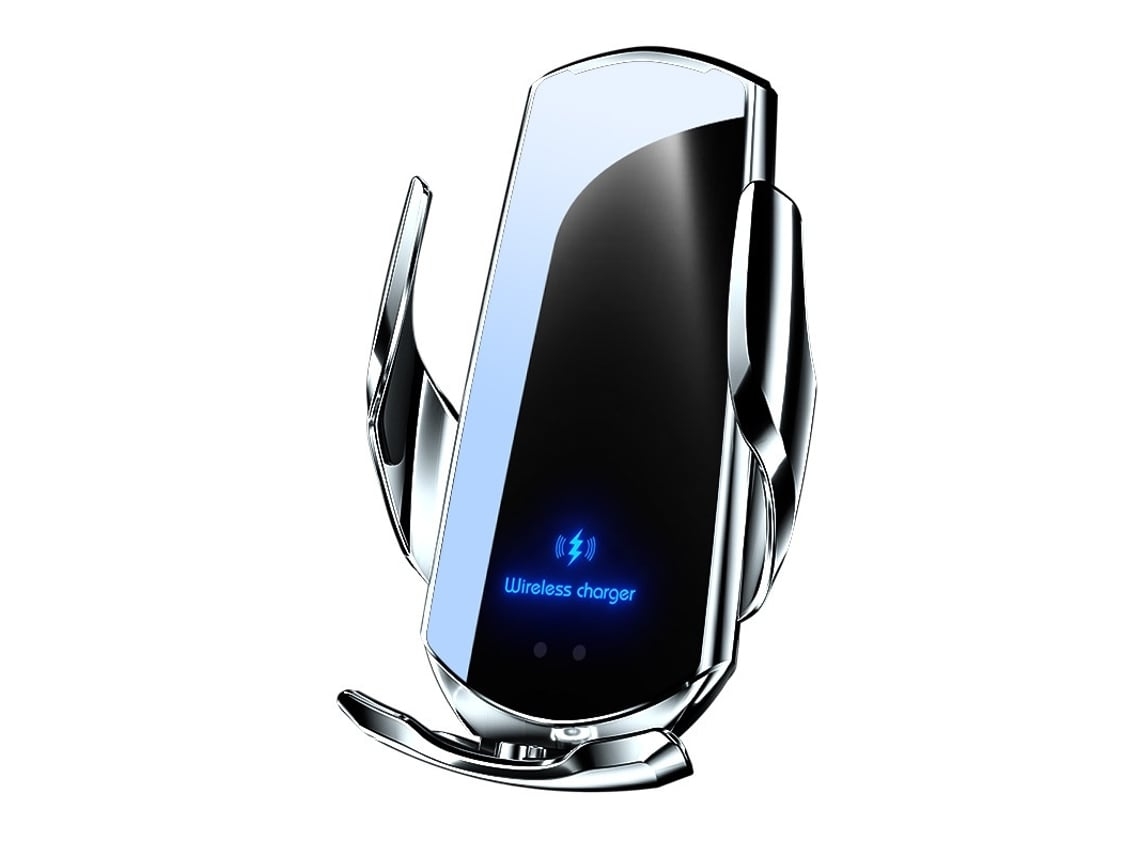 Cargador Sem Fio Carro Sensor Inteligente Carregamento Rápido YEMAESRE Plateado