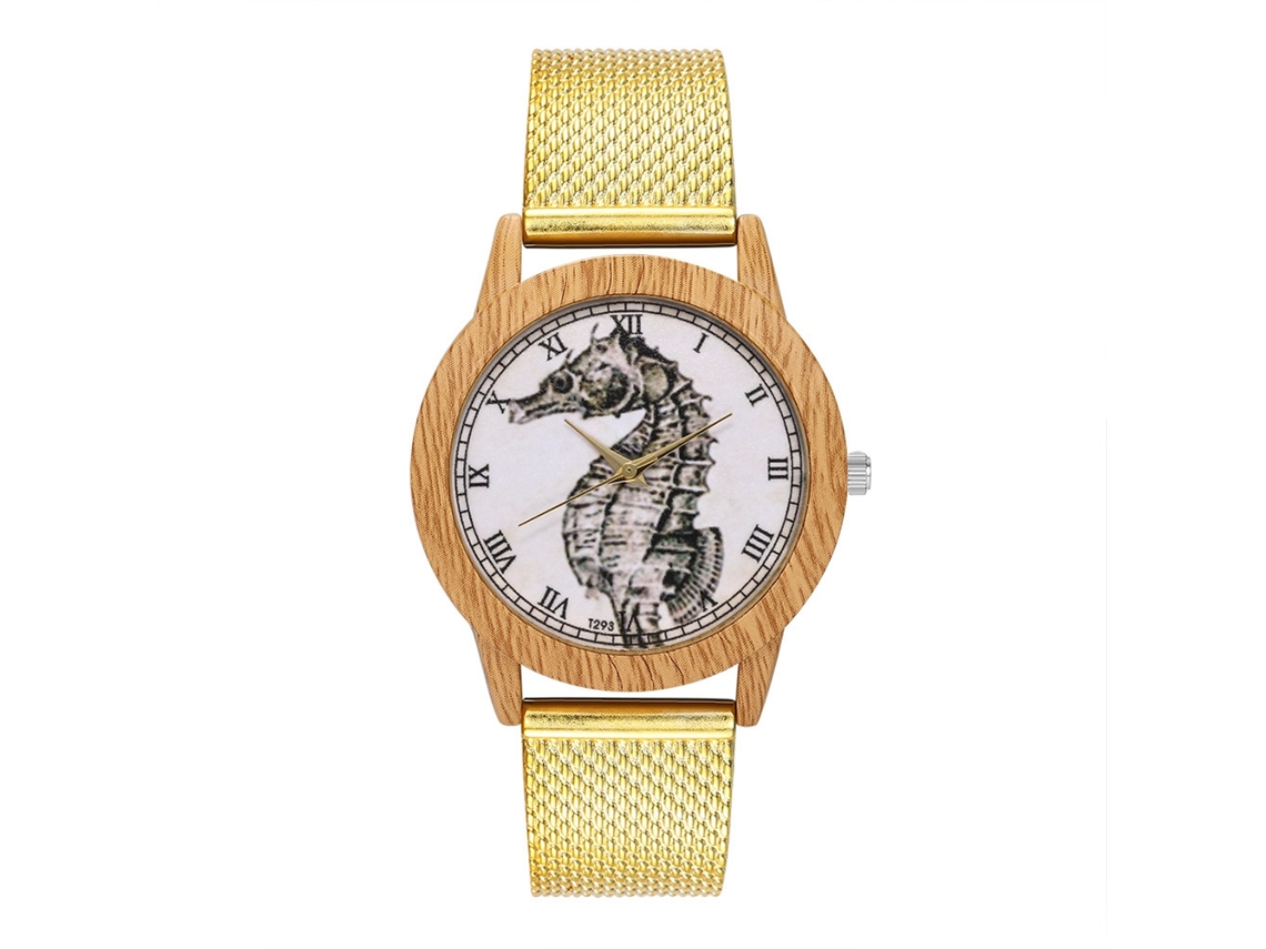 Reloj De Cuarzo Unisex Con Correa De Silicona Dial Romano Redondo Moda Oro Zhoulianfa