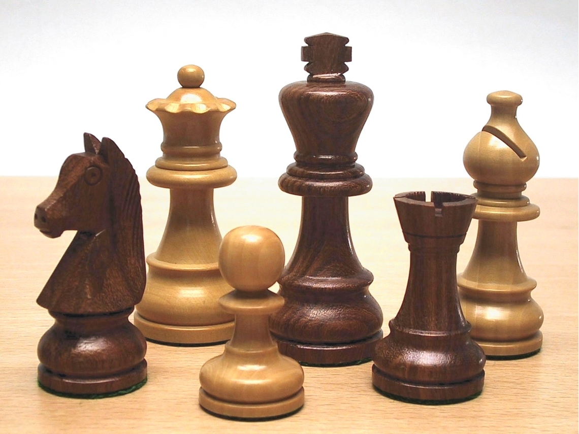 Tablero de ajedrez Hot Games 3 en madera de acacia/palma, LL/V, 76 mm