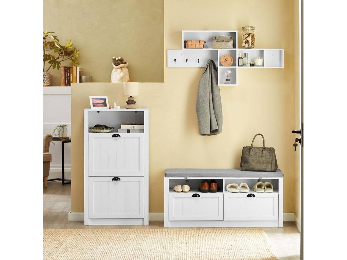 ZesenArt Home & Garden Tools - Zapatero de pared (2 unidades, 60 x 18 x 60  cm), color blanco : : Hogar y cocina