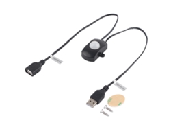 Sensor De Movimiento Infrarrojo Pir 2a Dc 5-24v Interruptor Automático Para Tira De Led Con Interfaz Usb - Negro