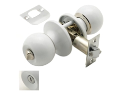 Pomo Puerta WOLFPACK LINEA PROFESIONAL Con Condena Blanco Para Baño