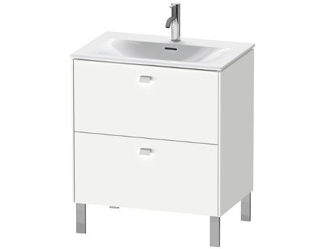 Pedestal de lavabo DURAVIT Brioso vertical 72,0 x 47,9 cm 2 cajones cajón superior incl. recorte de sifón y delantal para lavabo Viu 234473