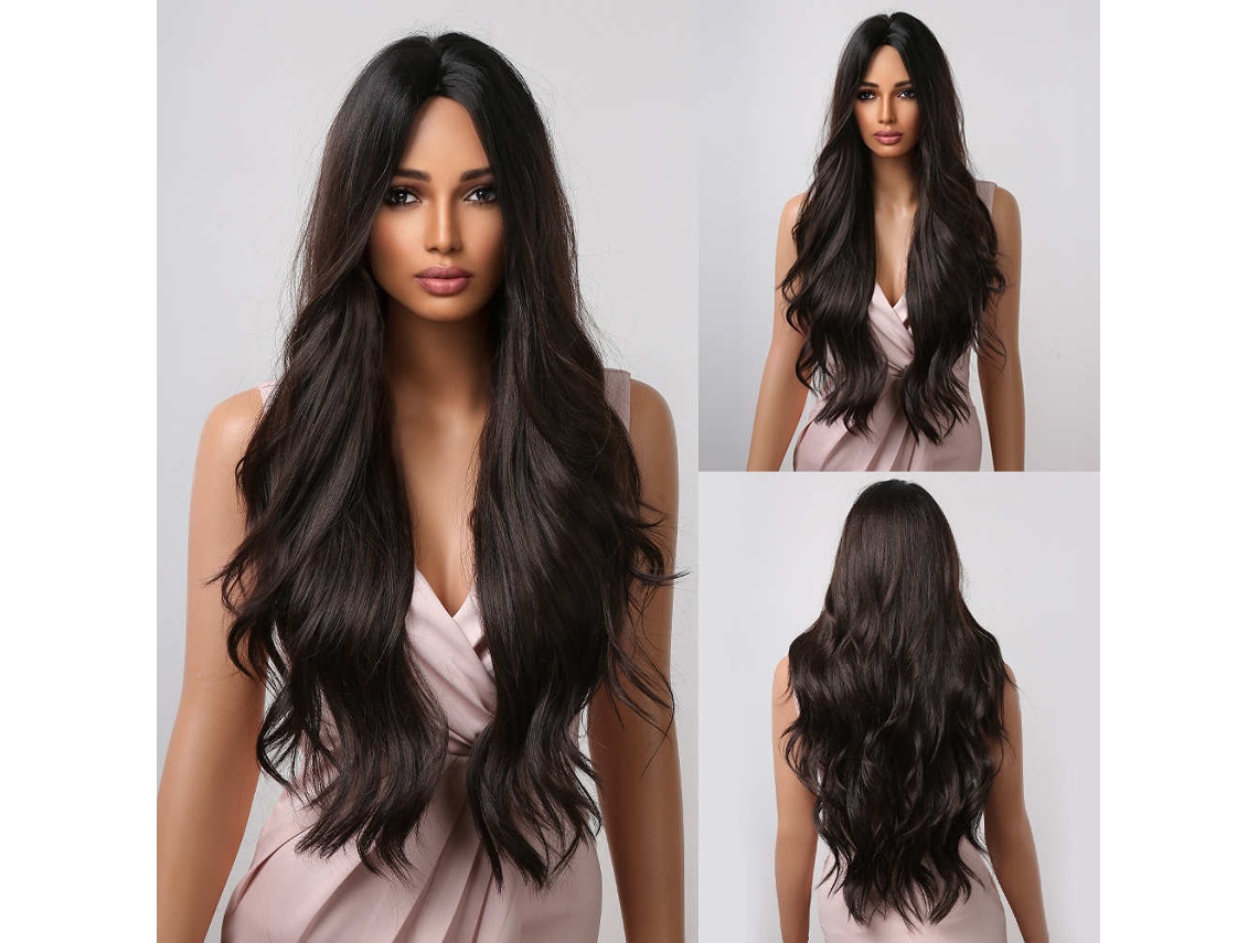 Peluca para mujeres con cabello largo y rizado. lc2019 2 YUNZII