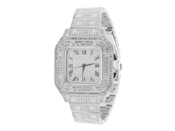 Reloj De Cuarzo De Moda Para Mujer Con Diamantes De Imitación, Color Plata, Para Uso Diario.
