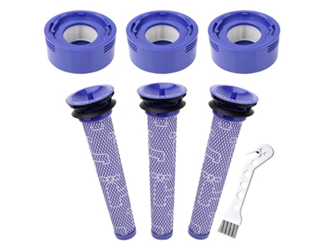 Paquete de 7 filtros de vacío para Dyson V7 V8 V8, 3 postfiltros Hepa, 3 prefiltros, puede reemplazar la parte 965661-01 y 967478-01