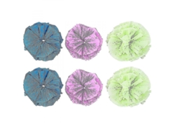 2026-6 Pelotas De Papel Para Gatos Coloridas Juguetes Interactivos Para Gatitos Con Sonido Crujiente 4,5x4,5x4,5cm Como Se Muestra