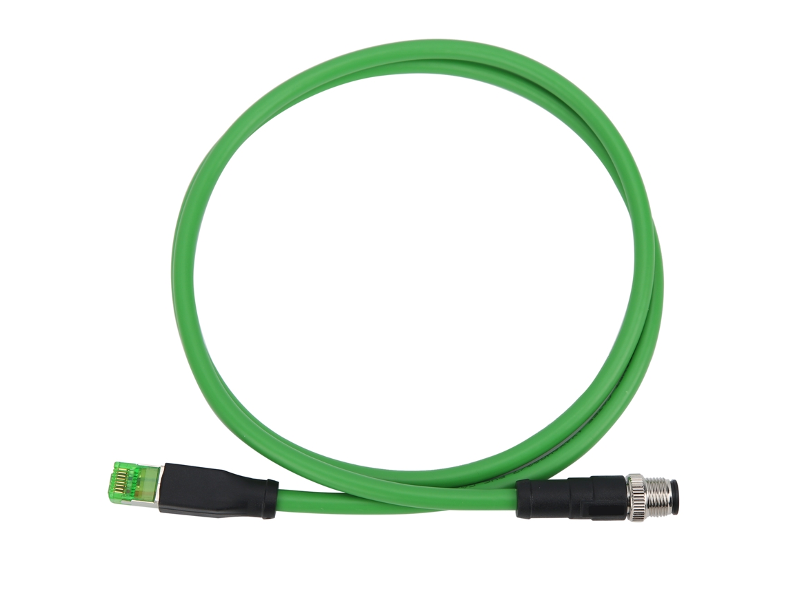 Yncm2026-cable Patch M12 A Rj45 4pin Para Ethernet Industrial Aplicaciones Ip67 Impermeable