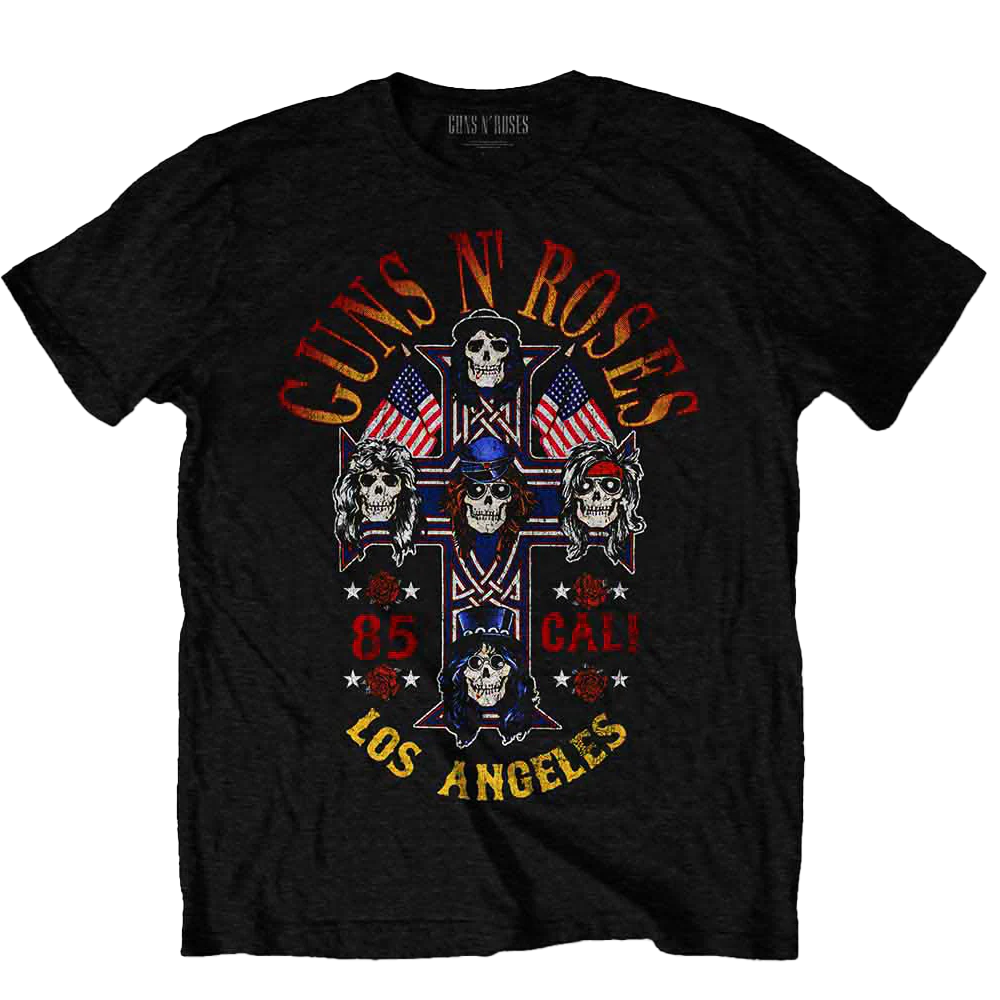 Guns N' Roses Cali' 1985 T-shirt Unisex Rockinstone Size:l