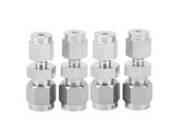 2026velora-4 Piezas Adaptador De Tubería De Compresión Acero Inoxidable 304 Unión Reductora Recta Doble Ferrula (ф3/ф6)