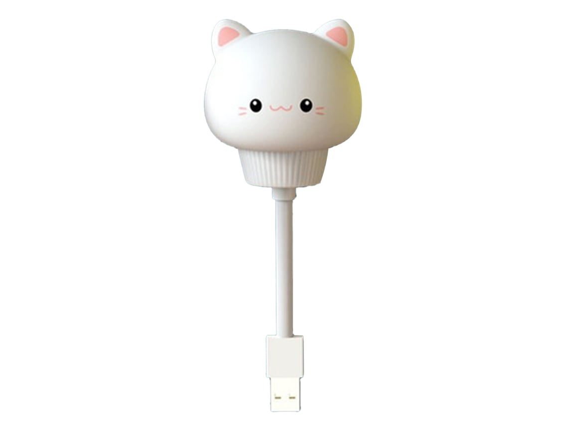 2026-luz Nocturna Infantil Led Usb Con Diseño De Animalito Cute Para Dormitorio Y Baño Gatito