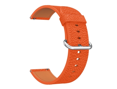 Correa de piel auténtica 22mm hebilla clásica para Samsung Gear S3 Classic/Galaxy Watch 46mm - anaranjado
