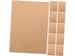 100 Hojas De Cartulina Marrón Para Tarjetas En Blanco, Cubiertas De Cartón, Papel Hecho A Mano Para Pintar.