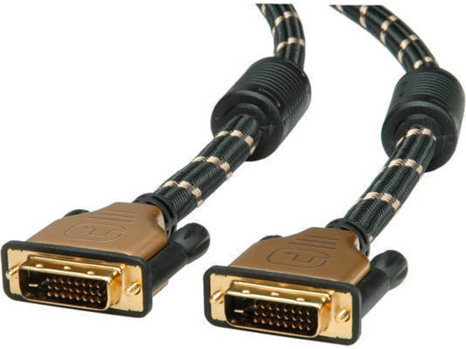 Cable ROLINE (DVI - 1 m - Negro)