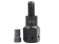 Ajustador neumático M12 para remaches, articulación rígida con mango hexagonal, accesorios para remachadores.