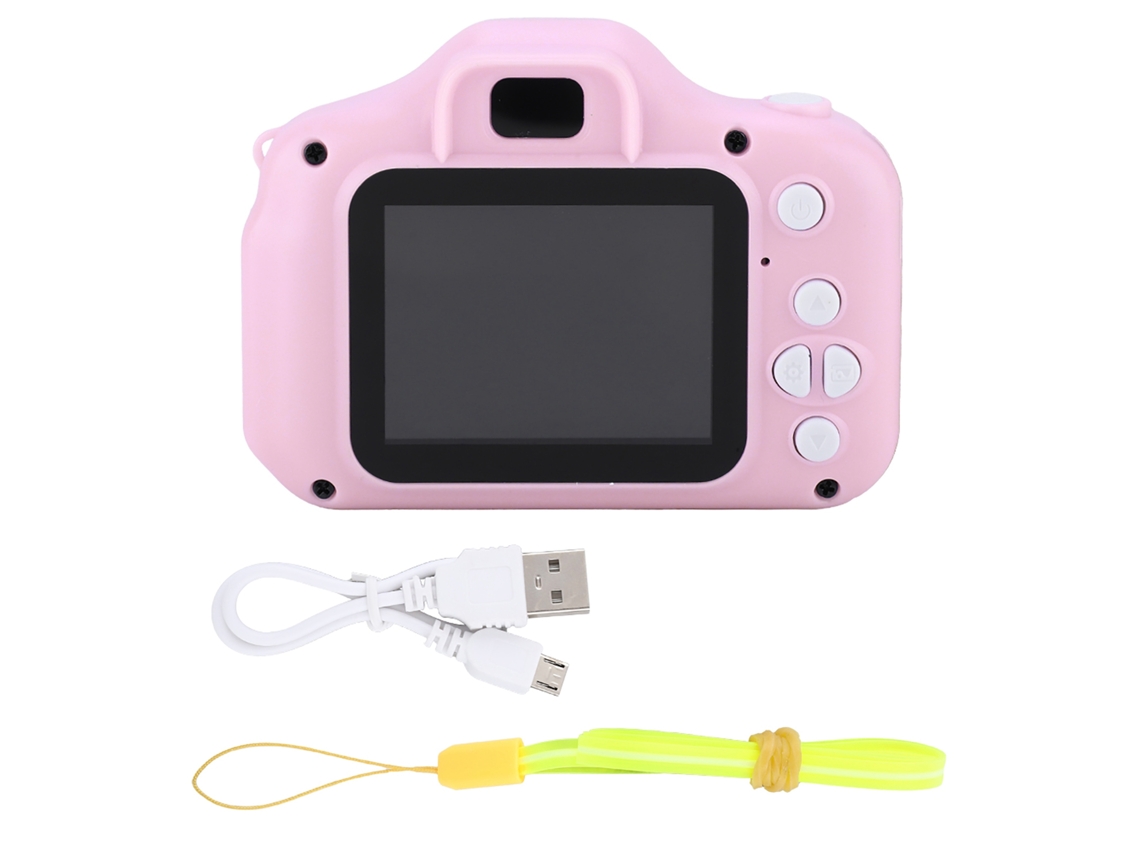 Minicámara Digital X2 Para Niños Con Pantalla Ips De 2 Pulgadas, Hd 1080p, Rosa, Juguete Para Niños