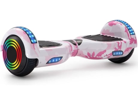 Hoverboard E-RIDES 6.5WF-PINK-CAMO-10 Rosa (Autonomía: 12 km - Velocidad Máx: 12 km/h)