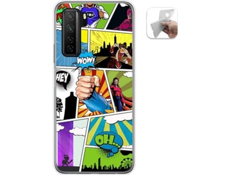 Carcasa Huawei P40 Lite 5G TUMUNDOSMARTPHONE Comic Multicolor