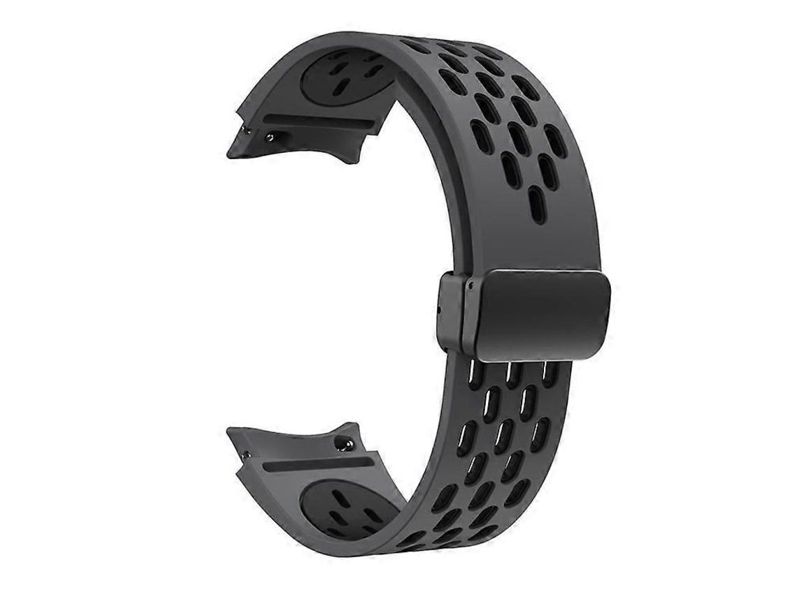 Correa de silicona con hebilla negra compatible con Samsung Galaxy Watch6 40mm / Watch6 44mm / Watch6 Classic 43mm Facpoet