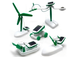 Kit de robot solar 6 en 1: ensamblaje de barco, ventilador, molino de viento y coche. Juguetes educativos científicos para niños. Viewleaf.