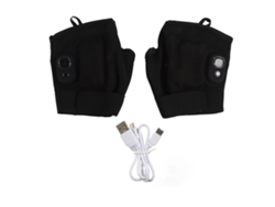 2026-guantes Calentados Sin Dedos Impermeables Usb Antideslizantes De Fibra De Poliuretano Para Invierno