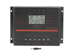 Controlador De Carga Solar De 60 A, Regulador De Panel Solar De 12 V/24 V Cc Con Pantalla Lcd