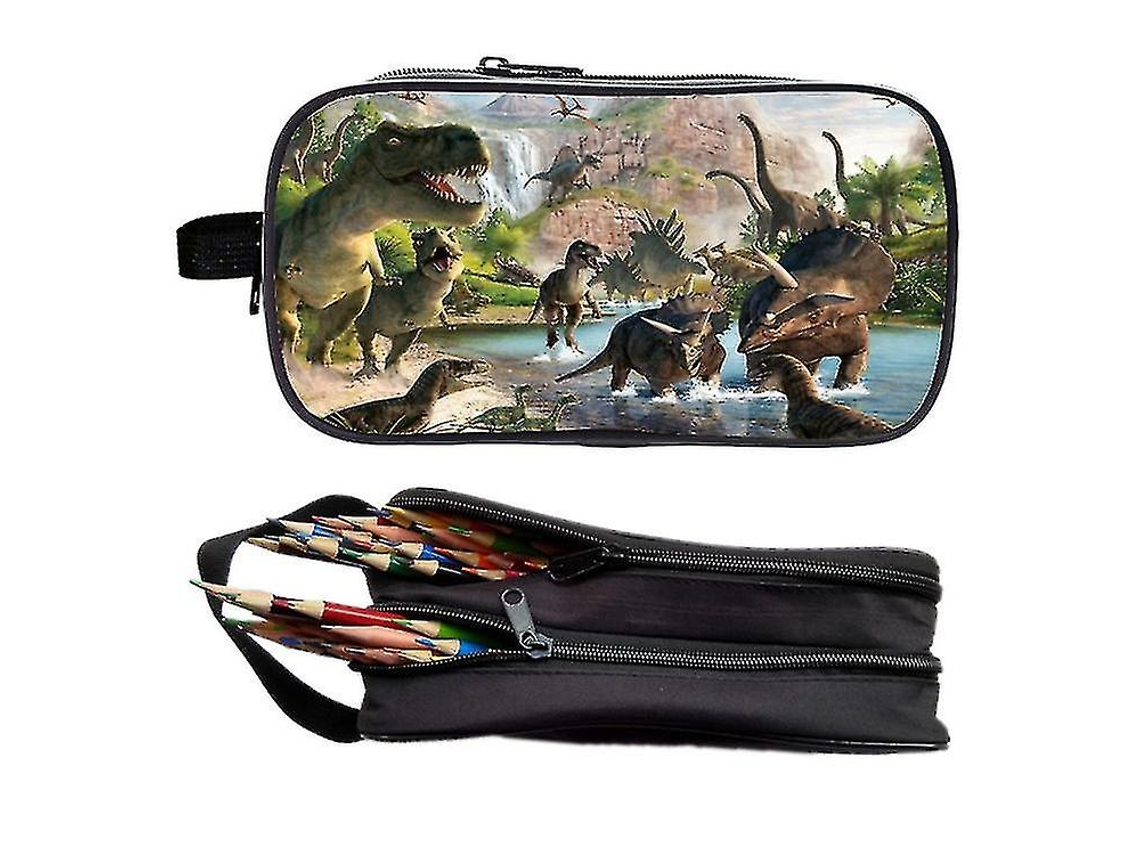 1 Estuche para lápices, Estuche para lápices de dinosaurios, Estuche grande para lápices Acity Chennnls