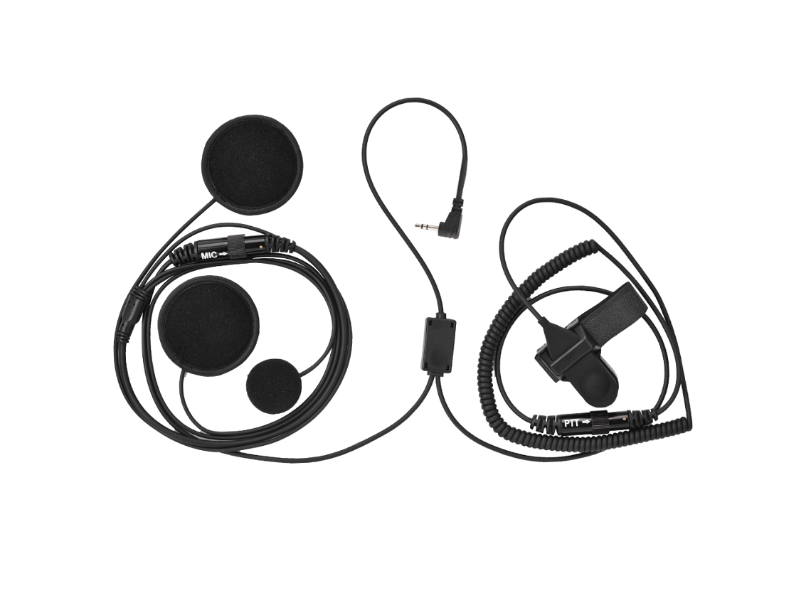 Auriculares para casco con transmisión por radio de 2,5 mm