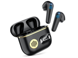 Auriculares Sem Display Led Duplo NISSGU Bluetooth Negro