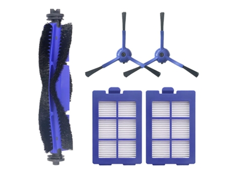 Para acessórios de vassoura eufy x8 1 escova principal, 2 escovas laterais, 2 filtros