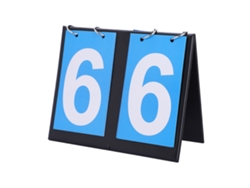 Vlrla-pizarra De Puntuación Portátil Flip Para Tenis De Mesa Y Baloncesto (2 Dígitos Azul)