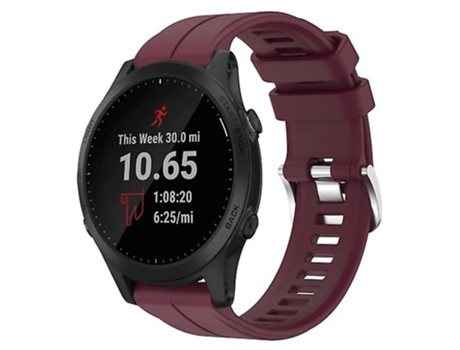 Correa De Reloj Inteligente Para Garmin Forerunner 945, Banda De Reloj De Silicona De Color Sólido Burdeos De 22Mm VENISYMLIS