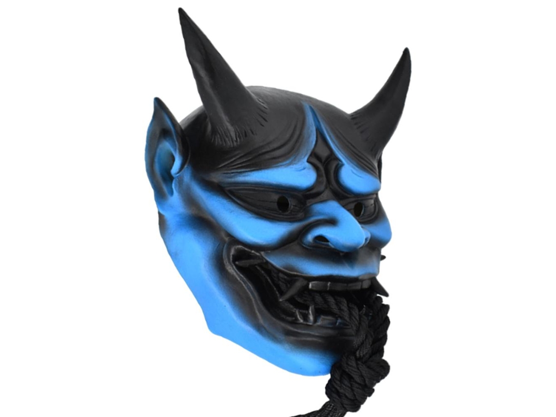 Ats-máscara De Cara De Caucho Suave Para Cosplay Japonés, Terror, Halloween Y Actuaciones Escénicas