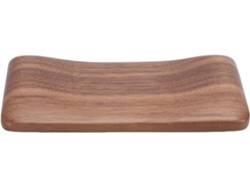 Reposamuñecas De Madera De Nogal Negro, Cojín De Soporte Ergonómico Con Base.