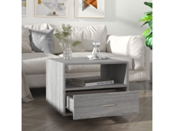 Mesa de Centro de Apoyo 55X55X40 Cm Madera Procesada Sonoma Gris