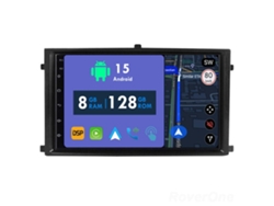 Coche Radio Android Auto Autoradio 8GB RAM 128G ROM CarPlay Navegación GPS Pantalla Táctil RoverOne para Ssangyong Rexton 2007+ 