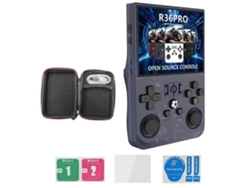 Consola portátil de juegos retro GOKOCO R36pro con pantalla HD de 3,5 pulgadas, 64 GB de almacenamiento y compatibilidad con 30 emuladores adicionales.
